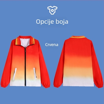 Vjetrovka za volontere s otiskom loga, kapuljača, dugi rukavi, prednji zatvarač, slobodan kroj, debela tkanina, vanjski materijal smjesa vlakana, podstava 100% poliester, zimska radna jakna