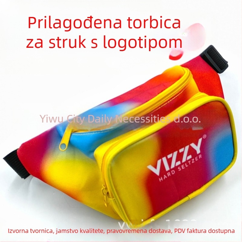 Sportska torbica za struk – Oxford materijal, prozračan i vodootporan, iznimno lagana s proširivim kapacitetom; unisex; kopča za pojas; moguć ispis logotipa
