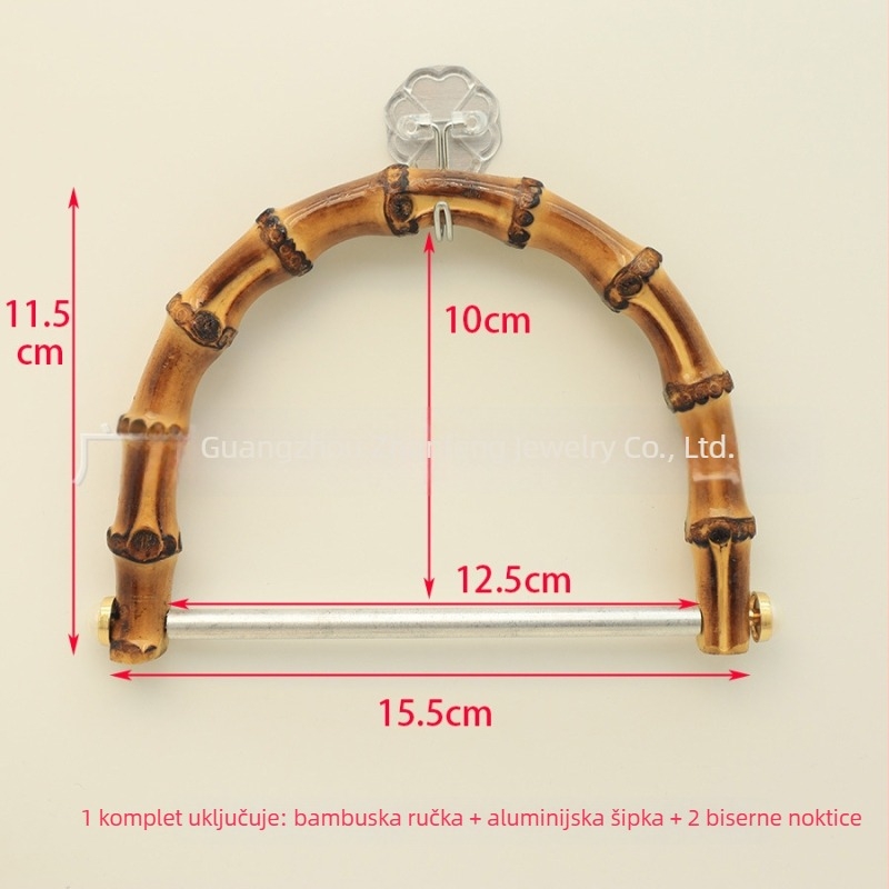 Ručni bambus držač kofera — prirodni korijen bambusa, nacionalni trend i novi stil, pejzažni uzorak, smanjenje opterećenja