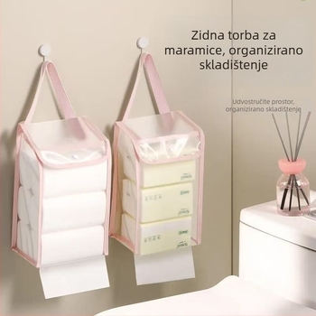 Viseća torba za pohranu toaletnog papira, pogodna za kupaonicu, spavaću sobu, kuhinju i dnevni boravak