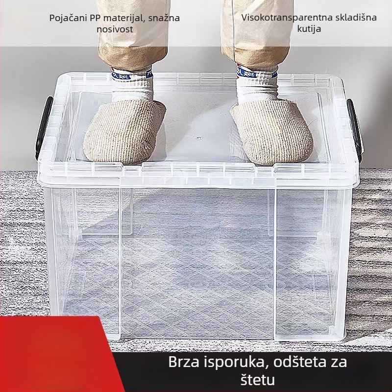 Kutija za skladištenje, plastična, japanskog stila, višestruka namjena, otporna na prašinu, otporna na vlagu