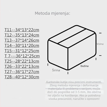 T-oblik kartonska kutija s malim otvorom, iznimno čvrsta za pakiranje cipela