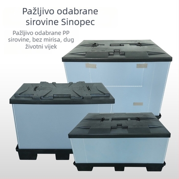 Sklopiva PP kutija za logistiku s kućištem, die-casting lijevanje, visoka čvrstoća, nosivost 50