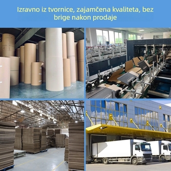 Gofrirana plosnata kartonska kutija, debljina 3–6 mm; otporna na tlak i padove; pogodna za ekspresnu dostavu i pakiranje nakita; podrška tiska logotipa; besplatan dizajn i uzorak; prilagodljivo