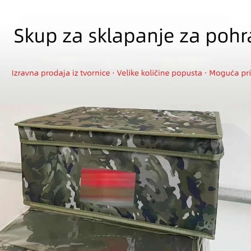 Kutija za pohranu, sklopiva, prijenosna, otporna na prašinu, kapacitet 30–40 L, Oxford materijal