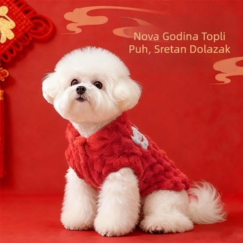 Mikipad fleece jakna za kućne ljubimce - Coral fleece, kineski stil, zima i jesen