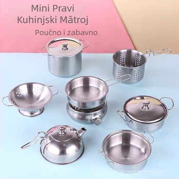 Set kuhinje za igru – nehrđajući čelik, za djecu 7–14 godina, unisex, Hands-on interaktivna igra