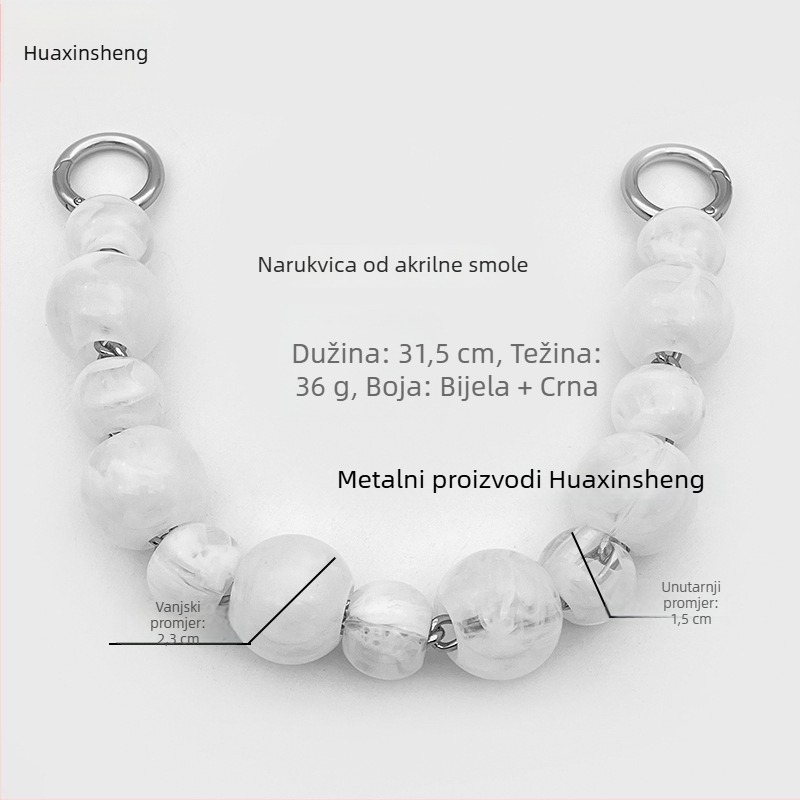 Barokna biserna ručna lanac za torbe i odjeću - prilagodljivo, Model 02, Porijeklo: Shenzhen