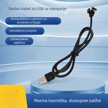 USB kabel za punjenje prtljage s dvostrukim izlazom, putni produžni kabel