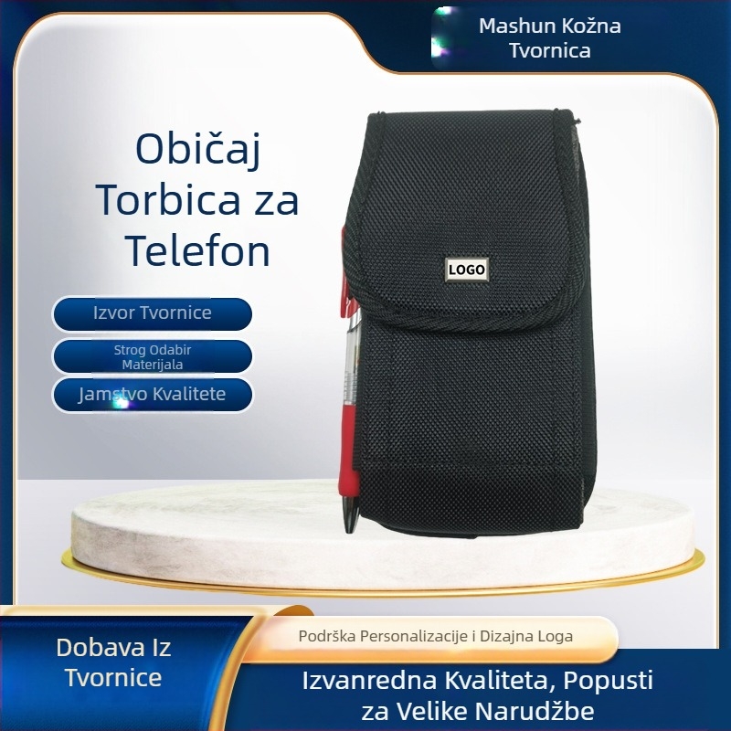 Muška torbica za telefon na pojasu za iPhone 15 Pro, gradski minimalizam, Oxford platno, svakodnevna upotreba