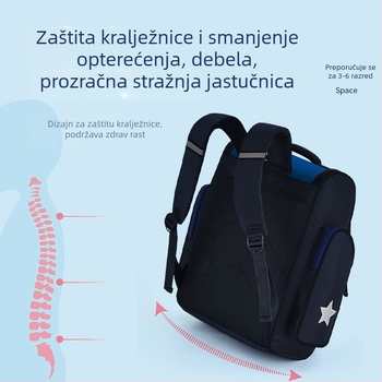 Školski ruksak za prvake s animiranim uzorkom, nylon, kapacitet 20–35 L, zatvaranje na zip, dvostruke naramenice