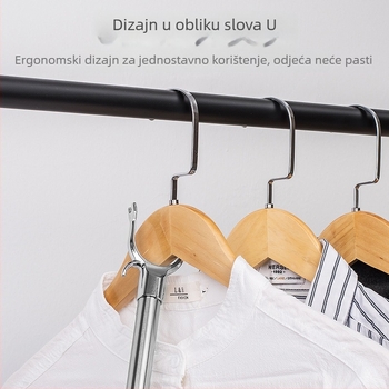 Teleskopska šipka za odjeću od cinkovog legura za balkon