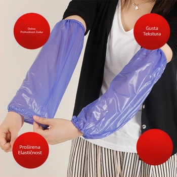 Prozirne PVC rukave, debeli, otporne na vodu i ulje, za prehrambenu industriju, kuhinju i kantinu.