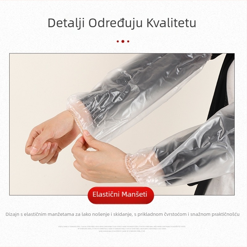 Prozirne PVC rukave, debeli, otporne na vodu i ulje, za prehrambenu industriju, kuhinju i kantinu.