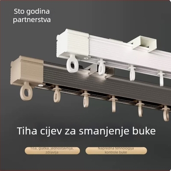 Sustav tračnice za zavjese – aluminijska legura, prilagodljiv, moderni minimalistički stil, Marka: A hundred years of good fit