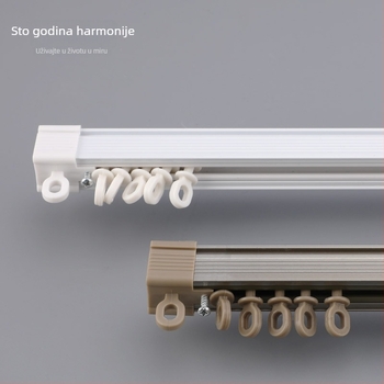 Sustav tračnice za zavjese – aluminijska legura, prilagodljiv, moderni minimalistički stil, Marka: A hundred years of good fit