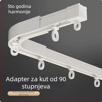 Sustav tračnice za zavjese – aluminijska legura, prilagodljiv, moderni minimalistički stil, Marka: A hundred years of good fit