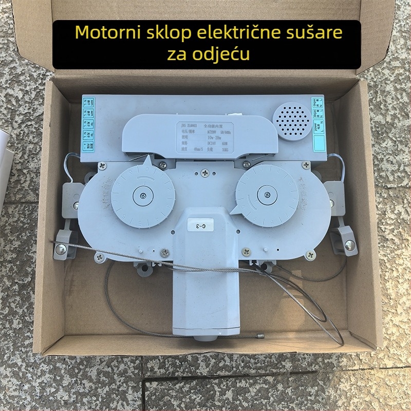 Električni sušilo za odjeću s uspravnim DC motorom – ploča za upravljanje, daljinski upravljač i pribor