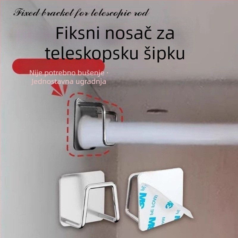 Bez bušenja: držač za viseće kuhinjske ormariće, držač za daske za rezanje, teleskopska šipka, držač poklopaca, stalak za daske, organizator za umivaonik