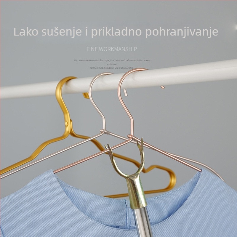 Metalna vilica za sušenje odjeće – moderan minimalistički stil, za vješanje u spavaću sobu, lansirano 2024