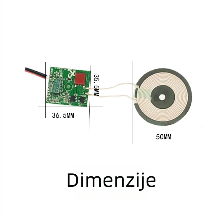 Xuanrongxin Qi/EPP-15W Bežični modul za punjenje s PCB pločom i zavojnicom, 15W brzo punjenje