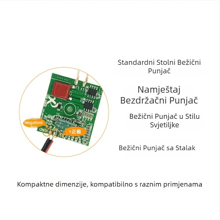 Xuanrongxin Qi/EPP-15W Bežični modul za punjenje s PCB pločom i zavojnicom, 15W brzo punjenje