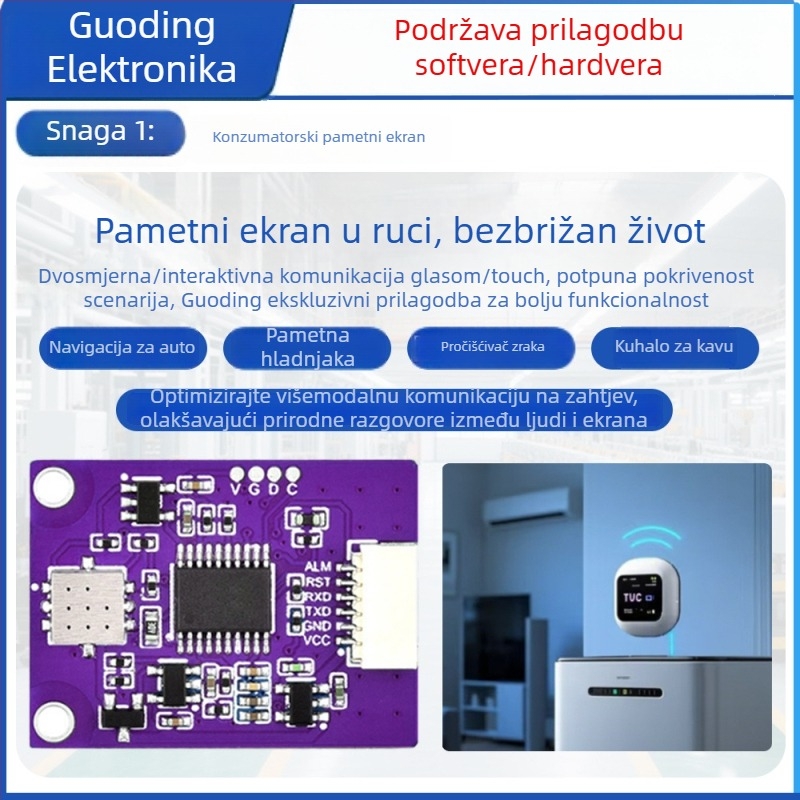 Prilagodljivi PCB za inteligentnu vagu za tjelesnu težinu i postotak tjelesne masti uz interakciju čovjek–stroj – razvoj rješenja dizajna; rok isporuke 10–30 dana; primjenjivi proizvodi: inteligentna vaga za težinu i postotak tjelesne masti; područje primj