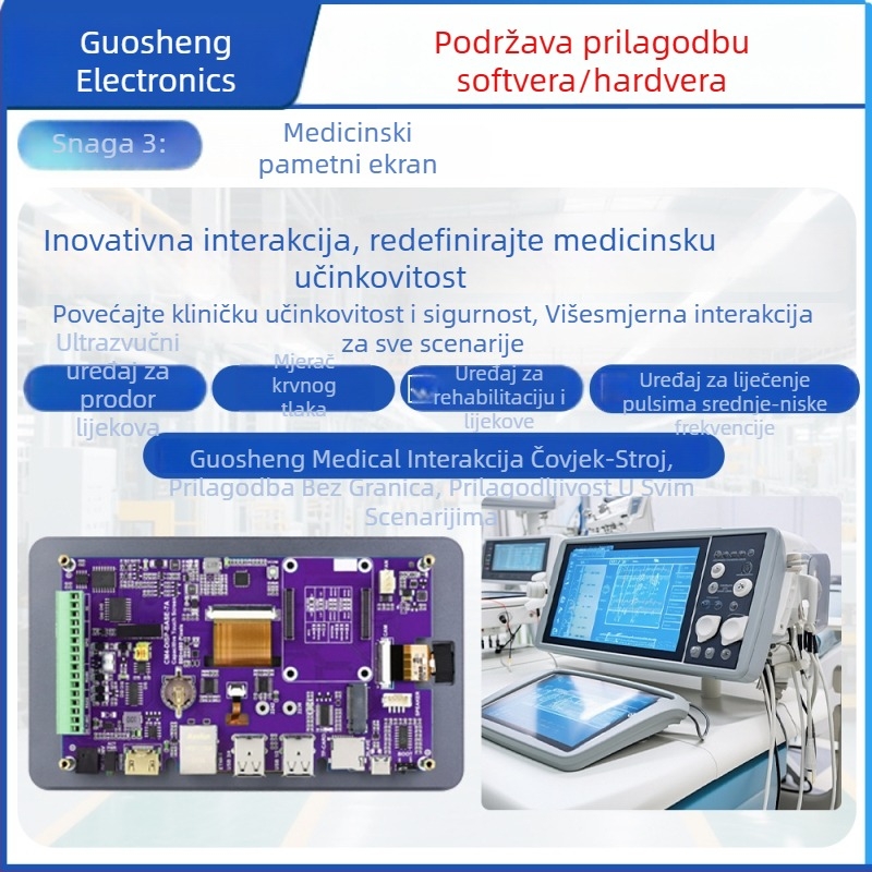 Prilagodljivi PCB za inteligentnu vagu za tjelesnu težinu i postotak tjelesne masti uz interakciju čovjek–stroj – razvoj rješenja dizajna; rok isporuke 10–30 dana; primjenjivi proizvodi: inteligentna vaga za težinu i postotak tjelesne masti; područje primj