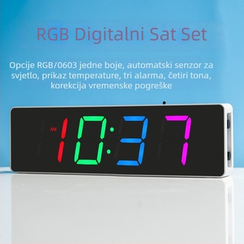 Glasovno upravljan digitalni sat DIY komplet s 51 MCU razvojnom pločom i LED zaslonom