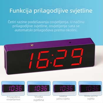 Glasovno upravljan digitalni sat DIY komplet s 51 MCU razvojnom pločom i LED zaslonom