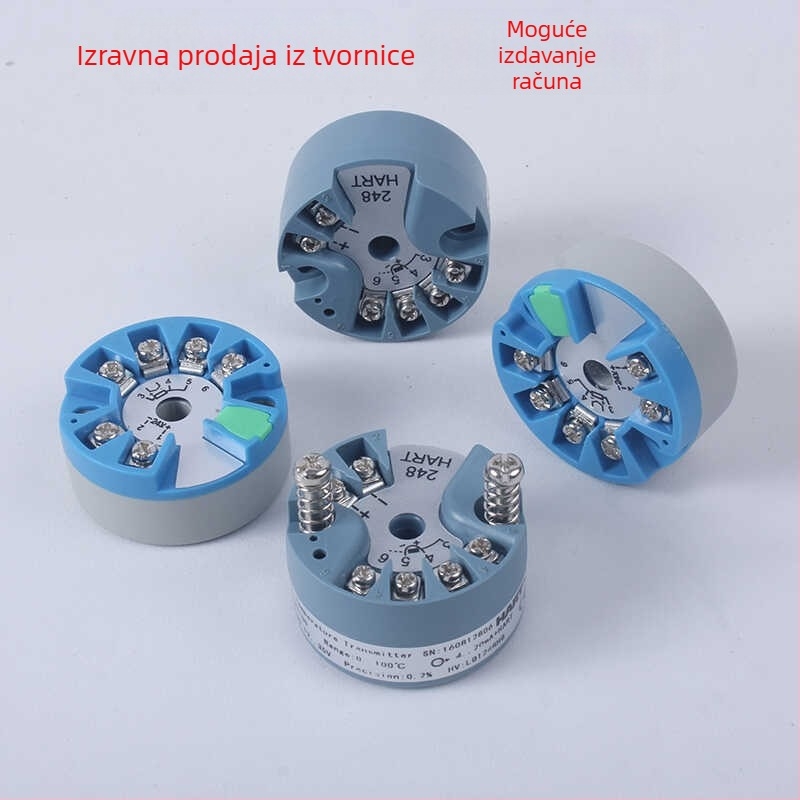 Integrirani PT100 RTD temperaturni pretvarač modul, izolacija, izlazi 4-20 mA i 0-10 V