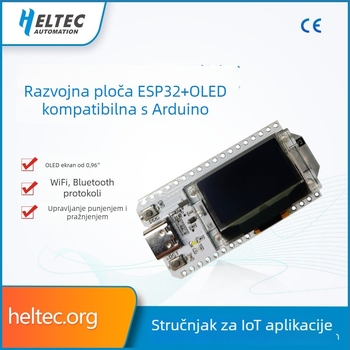 WiFi Kit 32 – ESP32 čip, Bluetooth i OLED, kompatibilno s Arduino IoT razvojnom pločom
