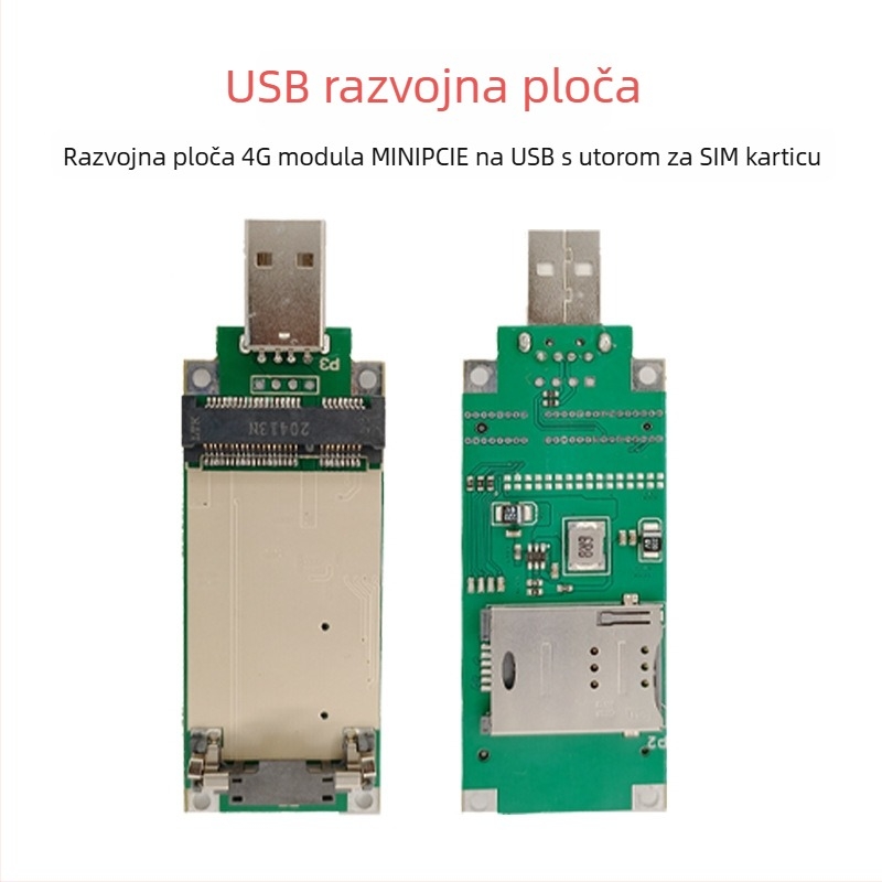 Aisu Mini PCIe na USB 4G modul razvojna ploča s utorom za SIM/UIM karticu