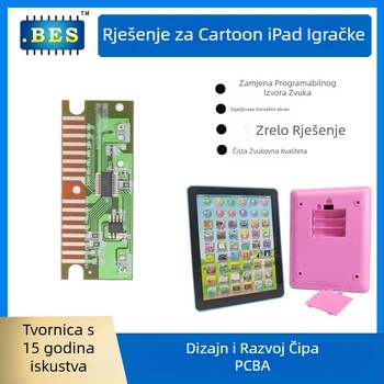 BES25108 PCBA modul za dječju obrazovnu priču mašinu s glasovnom kontrolom, 3.7V, 20 mA, memorija 2M