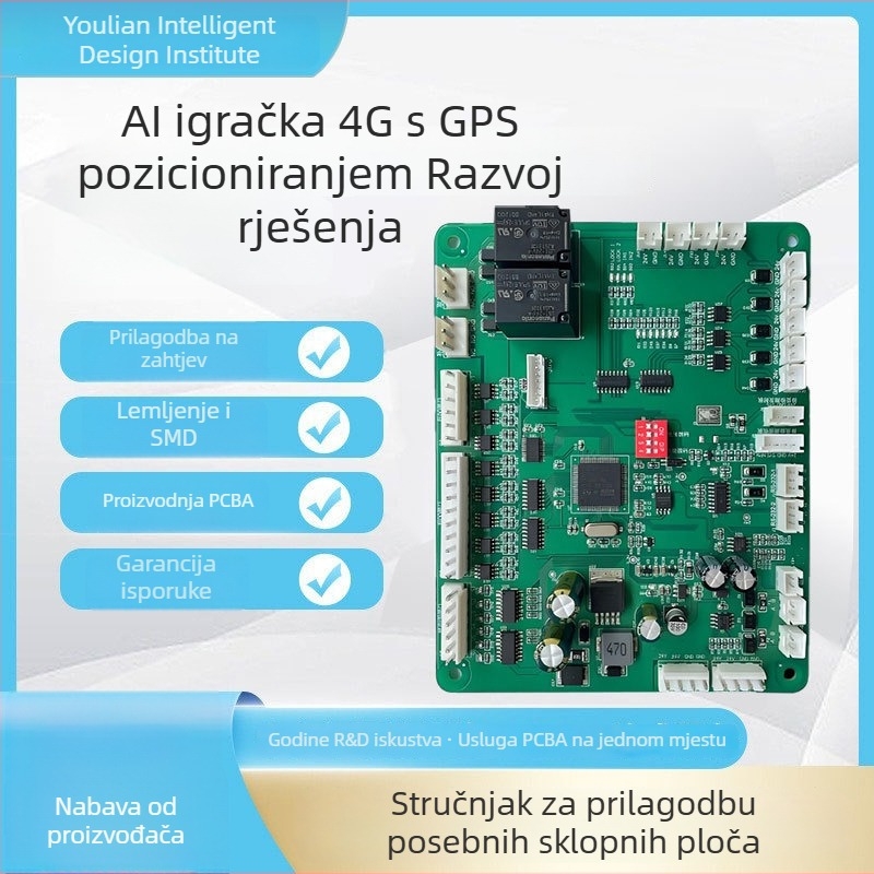 AI Igračka 4G GPS PCBA Ploča s AI Dijalogom