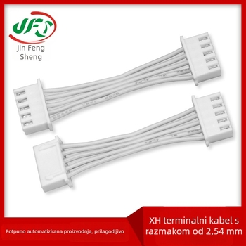 XH2.54 Terminalni kabelski snop za dispenser vode i pročišćivač zraka — razmak 2,54 mm, prilagođena obrada, vatrootporna najlon izolacija, cinkano bakreno vodilo