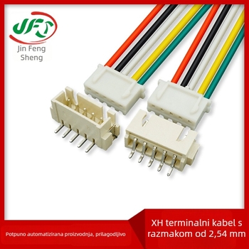 XH2.54 Terminalni kabelski snop za dispenser vode i pročišćivač zraka — razmak 2,54 mm, prilagođena obrada, vatrootporna najlon izolacija, cinkano bakreno vodilo