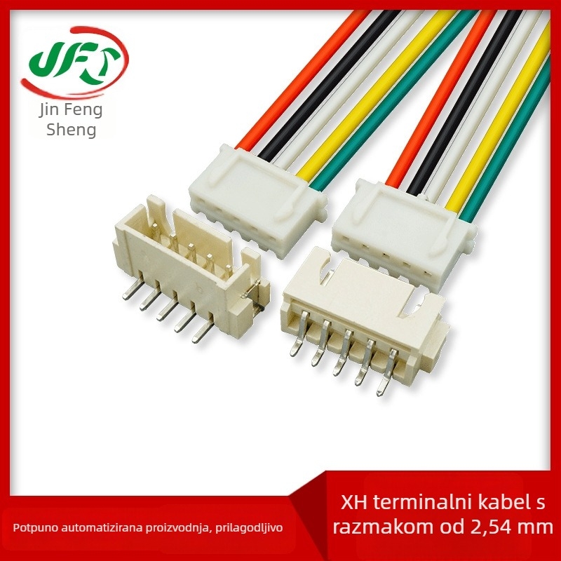XH2.54 Terminalni kabelski snop za dispenser vode i pročišćivač zraka — razmak 2,54 mm, prilagođena obrada, vatrootporna najlon izolacija, cinkano bakreno vodilo