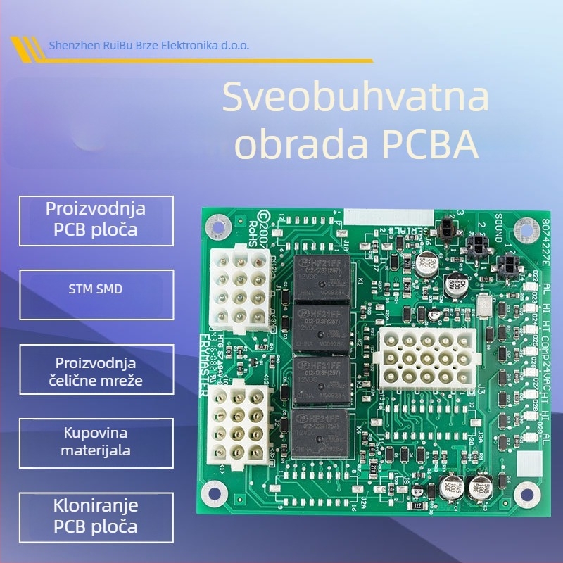 Dizajn i proizvodnja PCBA ploče, model P213045A0, marka Ruibu Quick Electronics, kapacitet 10000
