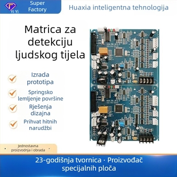 Pločica za daljinsko upravljanje s gumbima, Bluetooth i Wi‑Fi, jednostruka, dvostruka ili višeslojna PCB