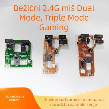 Bežični 2.4G miš PCBA razvojno rješenje - PCB ploča, domet 10 m, kapacitet 5000/dan