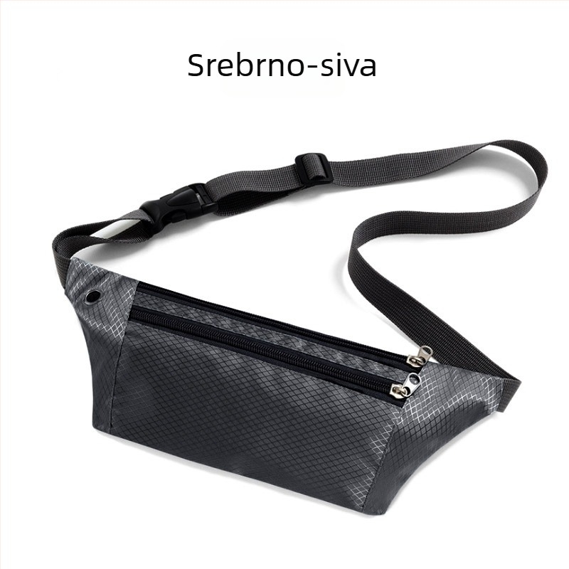 Sportska torba za pojas za outdoor sportove, unisex, podstava od najlona, moderan sportski stil, jednobojna boja (jesen 2020)