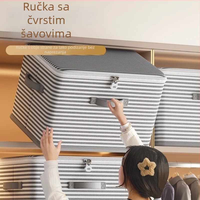Kutija za skladištenje s zaključavanjem za kućnu upotrebu, velika kapaciteta za odjeću i pokrivače, kutija s zaključavanjem na lozinku