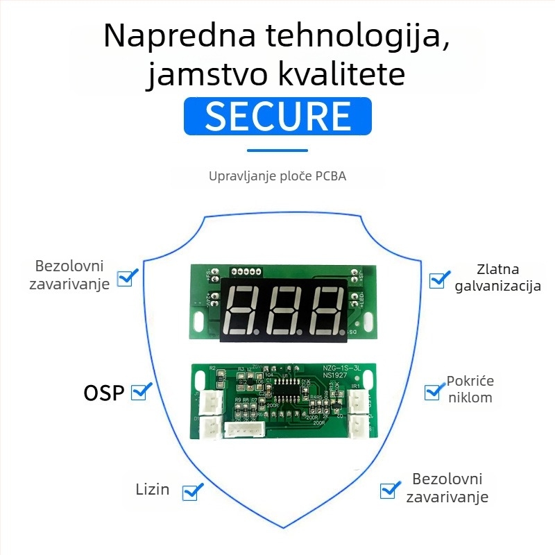Kontrolna ploča lampe za nokte PCBA – PCB rješenje za model Classic 101, razvoj i proizvodnja (Brand: Other, Capacity: Other)