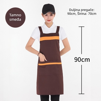 Jednostavne radne rukave za ruke - protiv prljavštine, monohromatski dizajn, satenski završetak, odrasli, proljeće