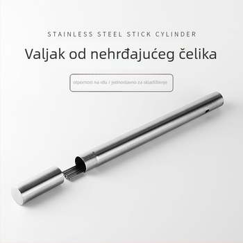 Ne magnetska nehrđajuća čelična cijev za vanjsko roštiljanje sa spremnikom, pakiranje 200 komada