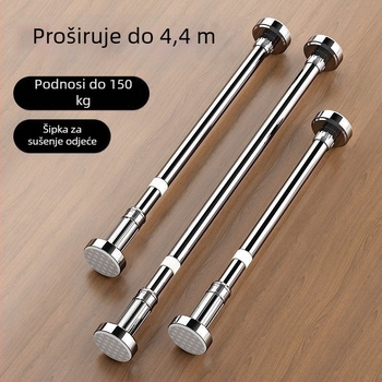 Metalni sušilo za balkon – moderni minimalistički stil, za sušenje odjeće na balkonu, spremno za izvoz, SKU JS156851845544