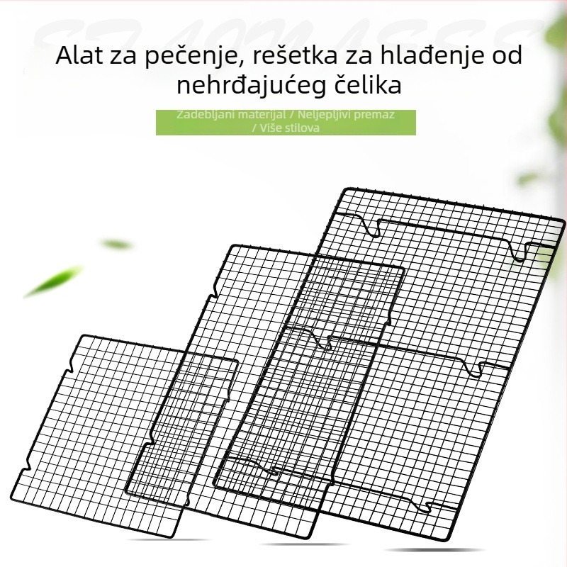 Rešetka za hlađenje pečenja kolača i kruha – rešetka za pećnicu i roštilj