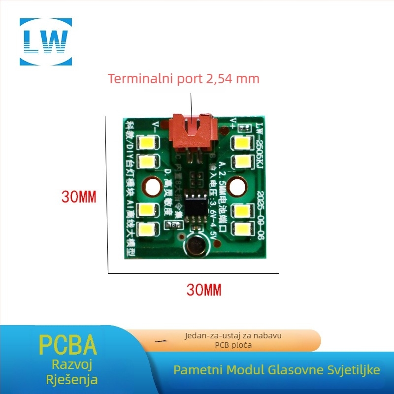 Modul pametne glasovne stolne lampe s glasovnim upravljanjem – Integrirana DIY PCB ploča, Marka L.w, Kapacitet 100000