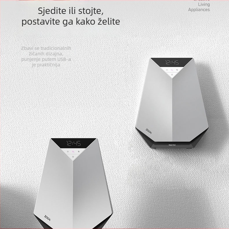 Pročišćivač zraka s negativnim ionima za kućnu i poslovnu upotrebu — Uklanjanje formaldehida, 51–150 m³/h, Pokrivenost 61 m² i više, Nizak šum <36 dB